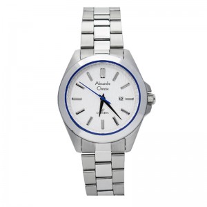 Alexandre Christie AC 8644 Silver White Blue Lady LDBSSSLBU